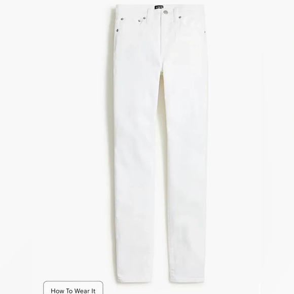J.Crew White 9" mid-rise skinny jean in signature stretch
Size 28P - Picture 5 of 5